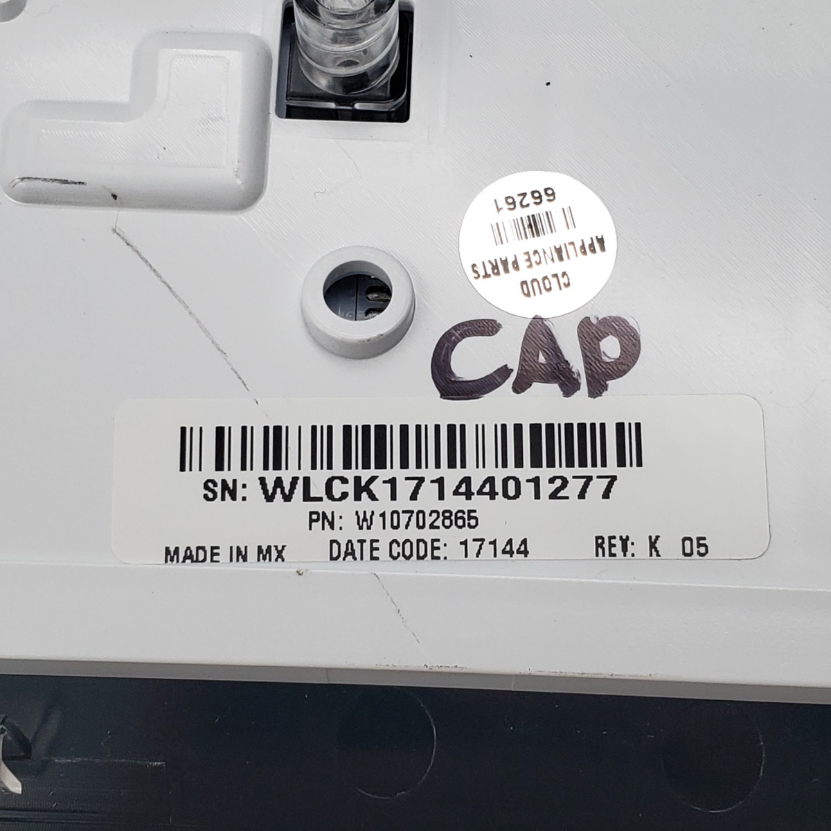 Whirlpool OEM Washer Control Panel W10702865 **Same Day Ship & 60 Days Warranty*
