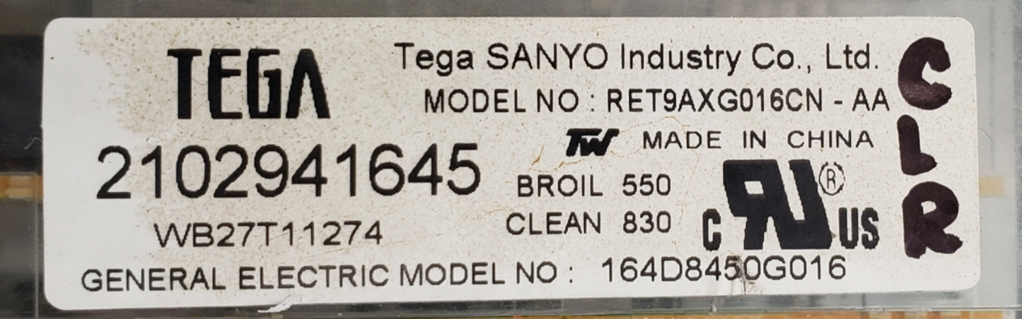 Genuine GE Range Control Board 164D8450G016 Same Day Shipping & 60 Days Warranty