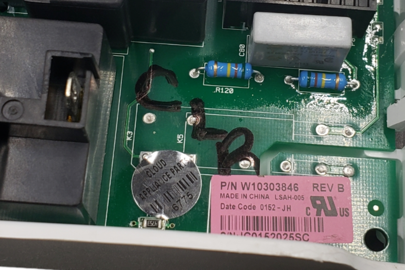 Genuine Whirlpool Dryer Control Board W10303846 Same Day Ship & 60 Days Warranty