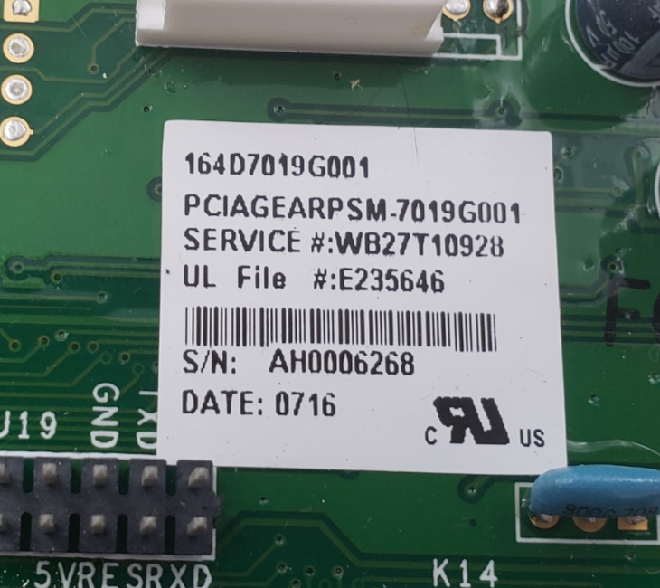 Genuine GE Oven Control Board 164D7019G001 *Same Day Shipping & 60 Days Warranty
