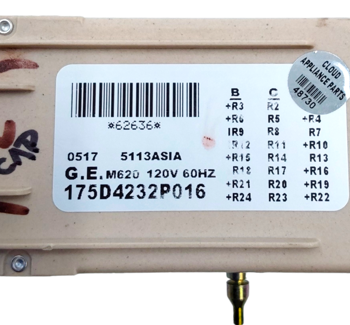 Genuine GE Washer Timer Assembly 175D4232P016 *Same Day Ship & 60 Days Warranty*