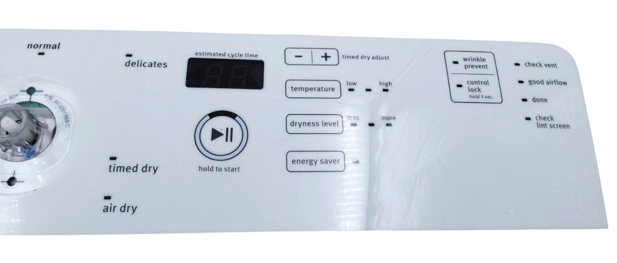 Genuine Whirlpool Dryer Control Panel W10433017 Same Day Ship & 60 Days Warranty