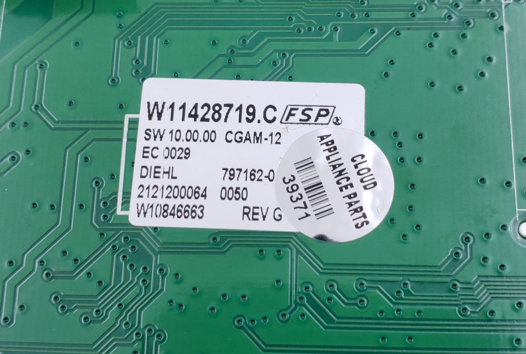 OEM Whirlpool Range Control Board W11428719 Same Day Shipping & 60 Days Warranty