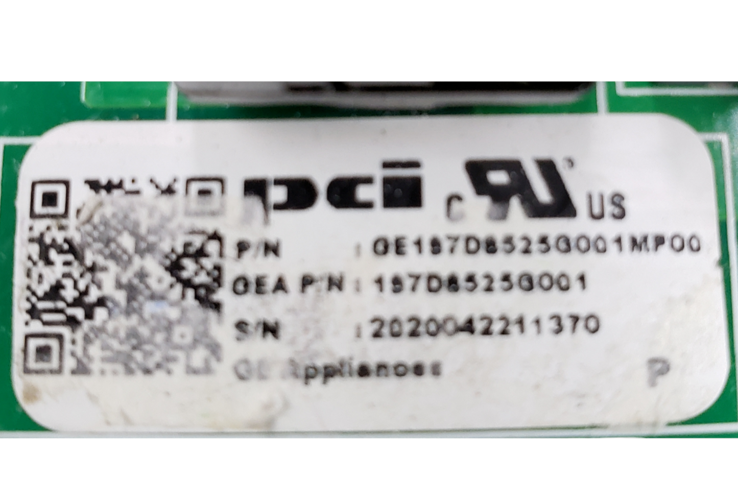 OEM GE Refrigerator Control Board 197D8525G001 Same Day Ship & 60 Days Warranty*