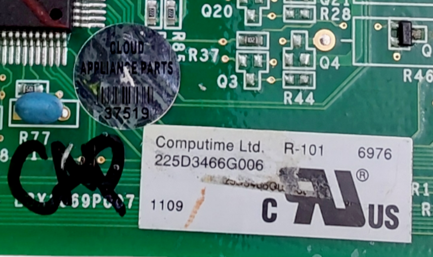 Genuine GE Refrigerator Control 225D3466G006  *Same Day Ship & 60 Days Warranty*