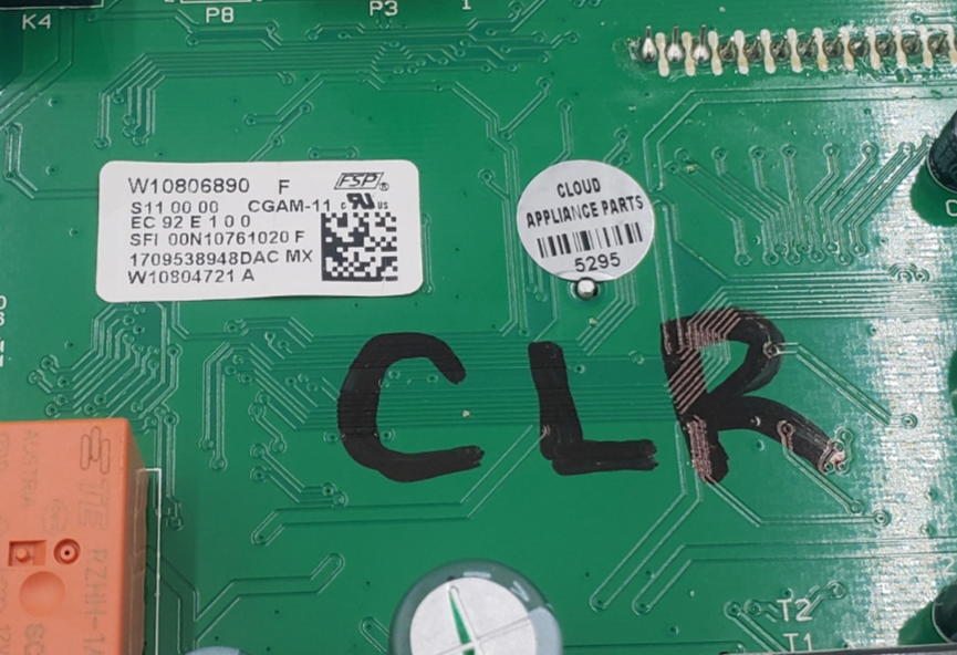 Genuine Whirlpool Range Control Board W10806890 Same Day Ship & 60 Days Warranty