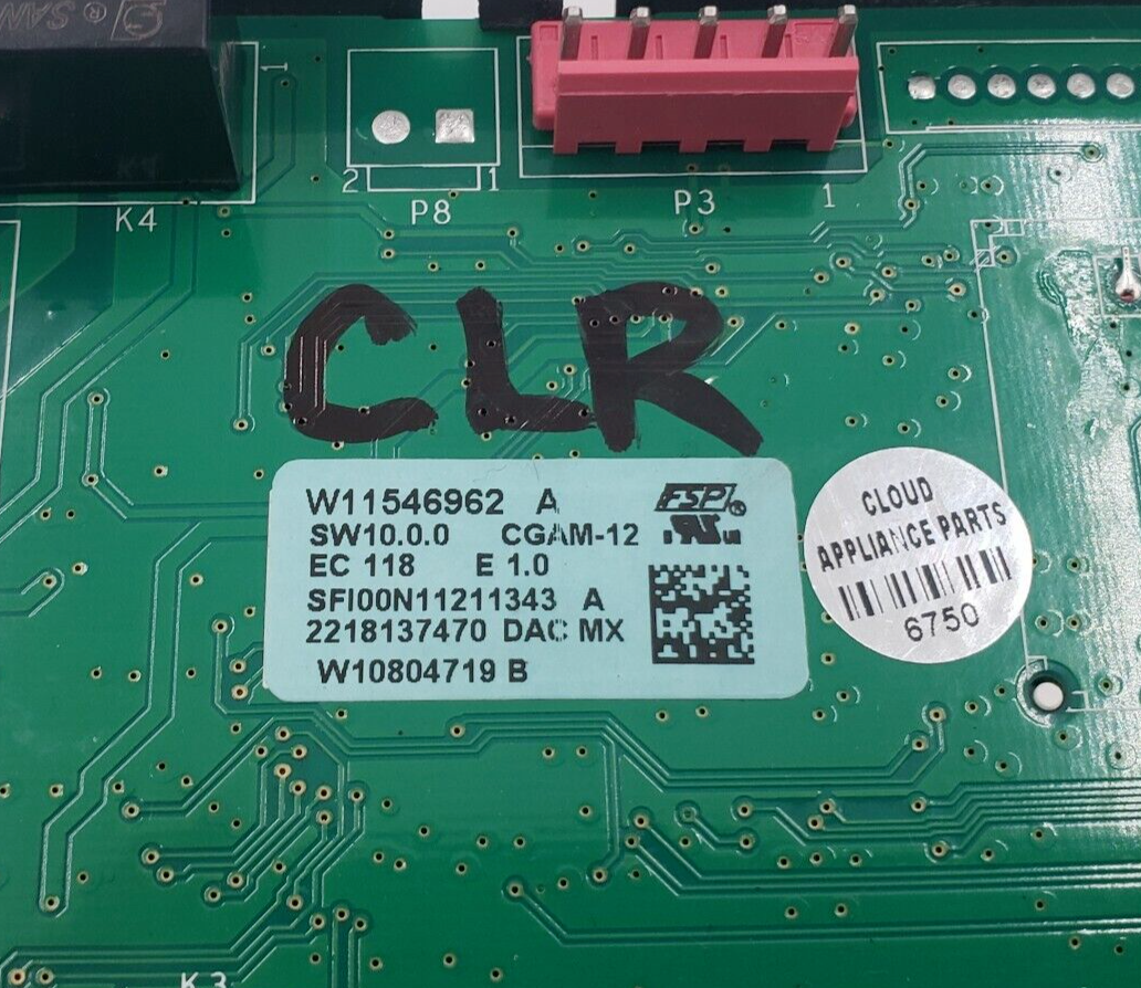 Genuine Whirlpool Oven Control Board W11546962 Same Day Ship & 60 Days Warranty*