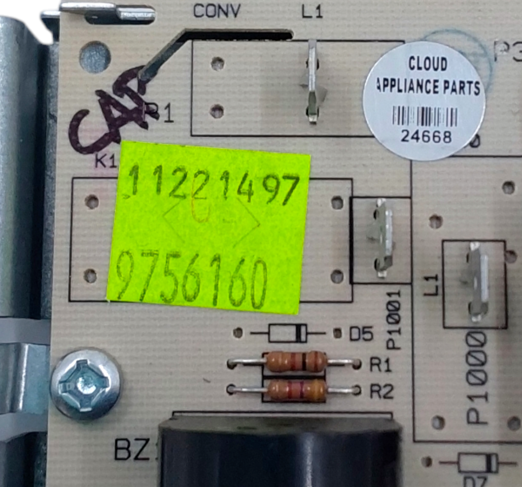 Genuine Whirlpool Range Control Board 9756160 *Same Day Ship & 60 Days Warranty*
