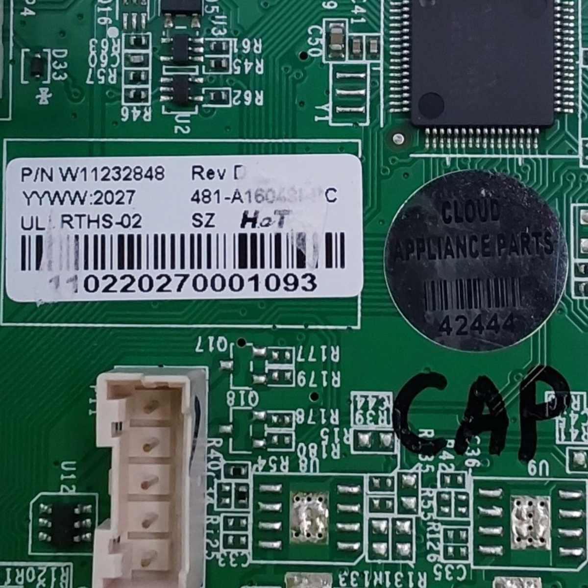 Whirlpool Genuine Fridge Control Board W11232848 Same Day Ship &60 Days Warranty
