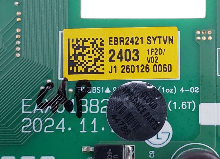 LG New Range Control Board EBR24212403 ***Same Day Shipping & 60 Days Warranty**