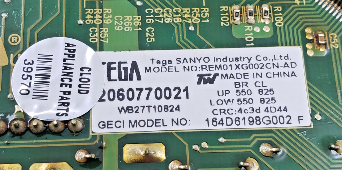 Genuine GE Range Control Board 164D6198G002 Same Day Shipping & 60 Days Warranty