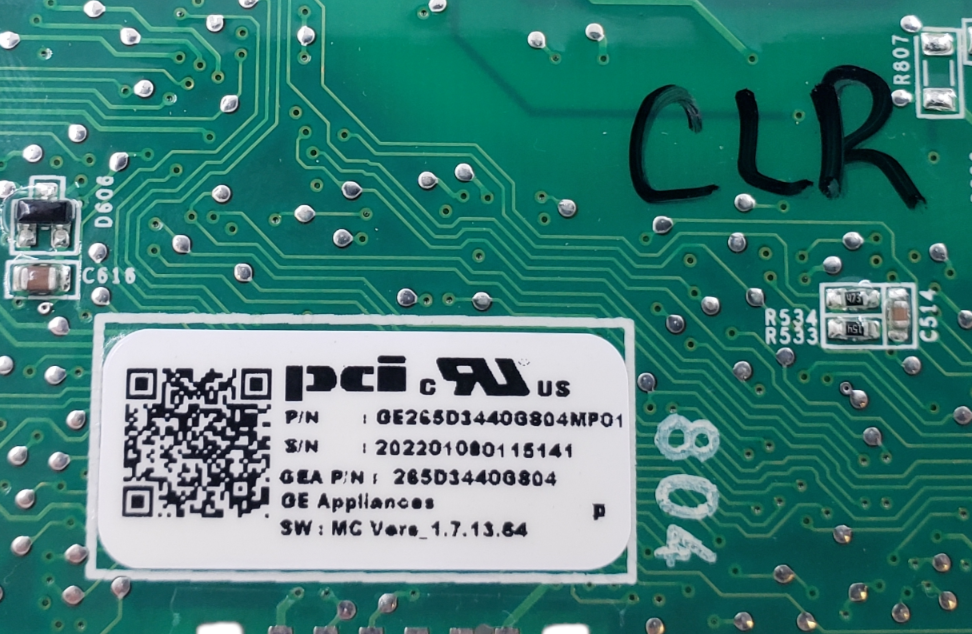 Genuine GE Dishwasher Control Board 265D3440G804Same Day Ship & 60 Days Warranty