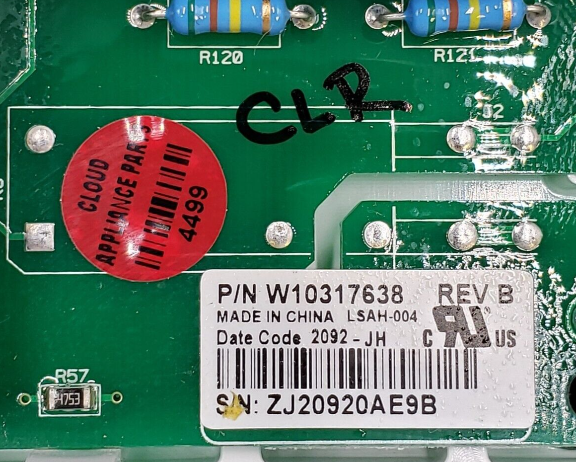 Genuine Whirlpool Dryer Control Board W10317638 Same Day Ship & 60 Days Warranty