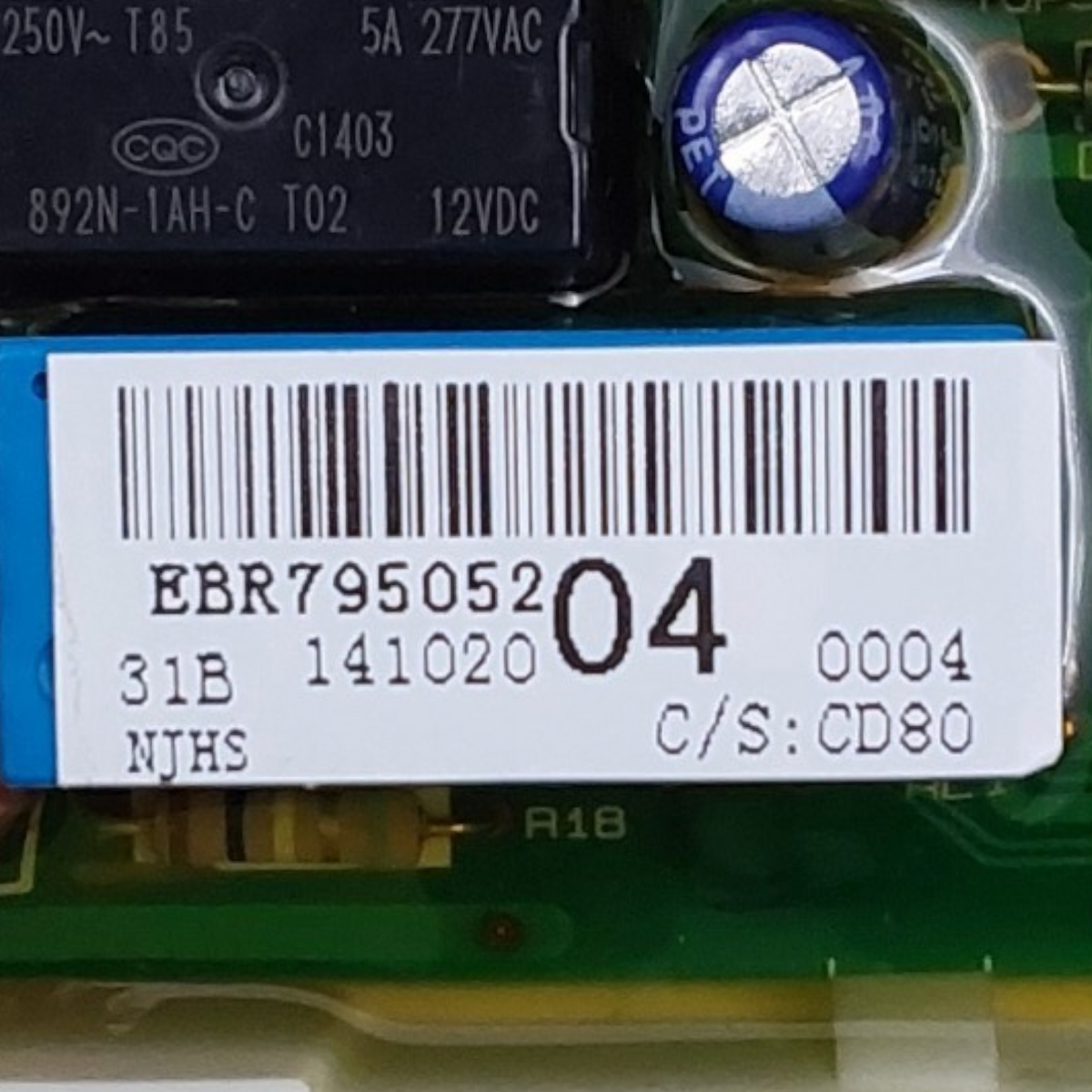 LG Genuine Washer Control Board EBR79505204 Same Day Shipping & 60 Days Warranty
