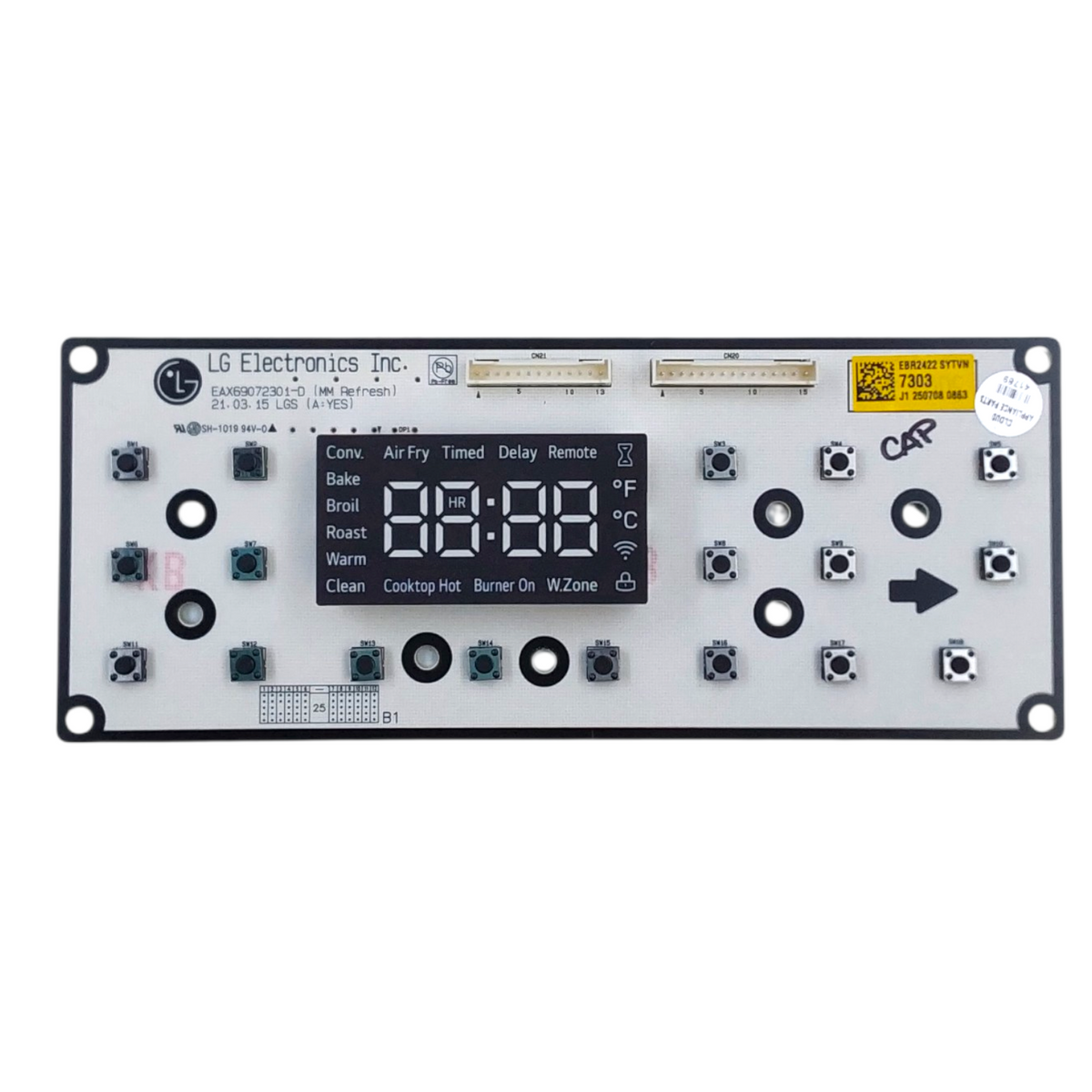 LG New Range Control Board EBR24227303 ***Same Day Shipping & 60 Days Warranty**
