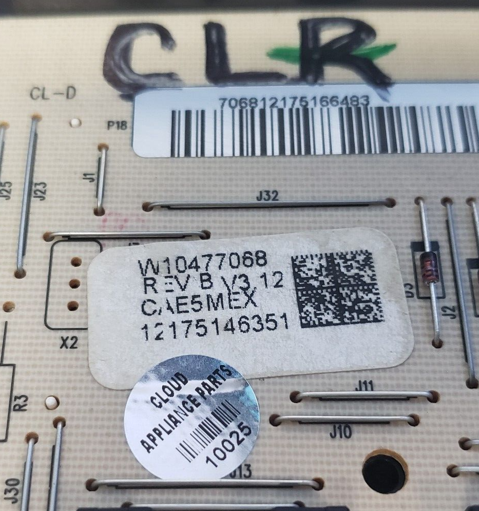 Genuine Whirlpool Oven Control Board W10477068 Same Day Ship & *60 Days Warranty