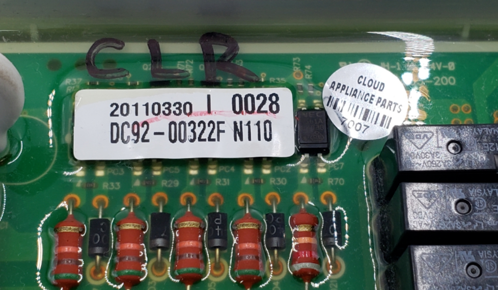 Genuine Samsung Dryer Control Board DC92-00322F Same Day Ship & 60 Days Warranty