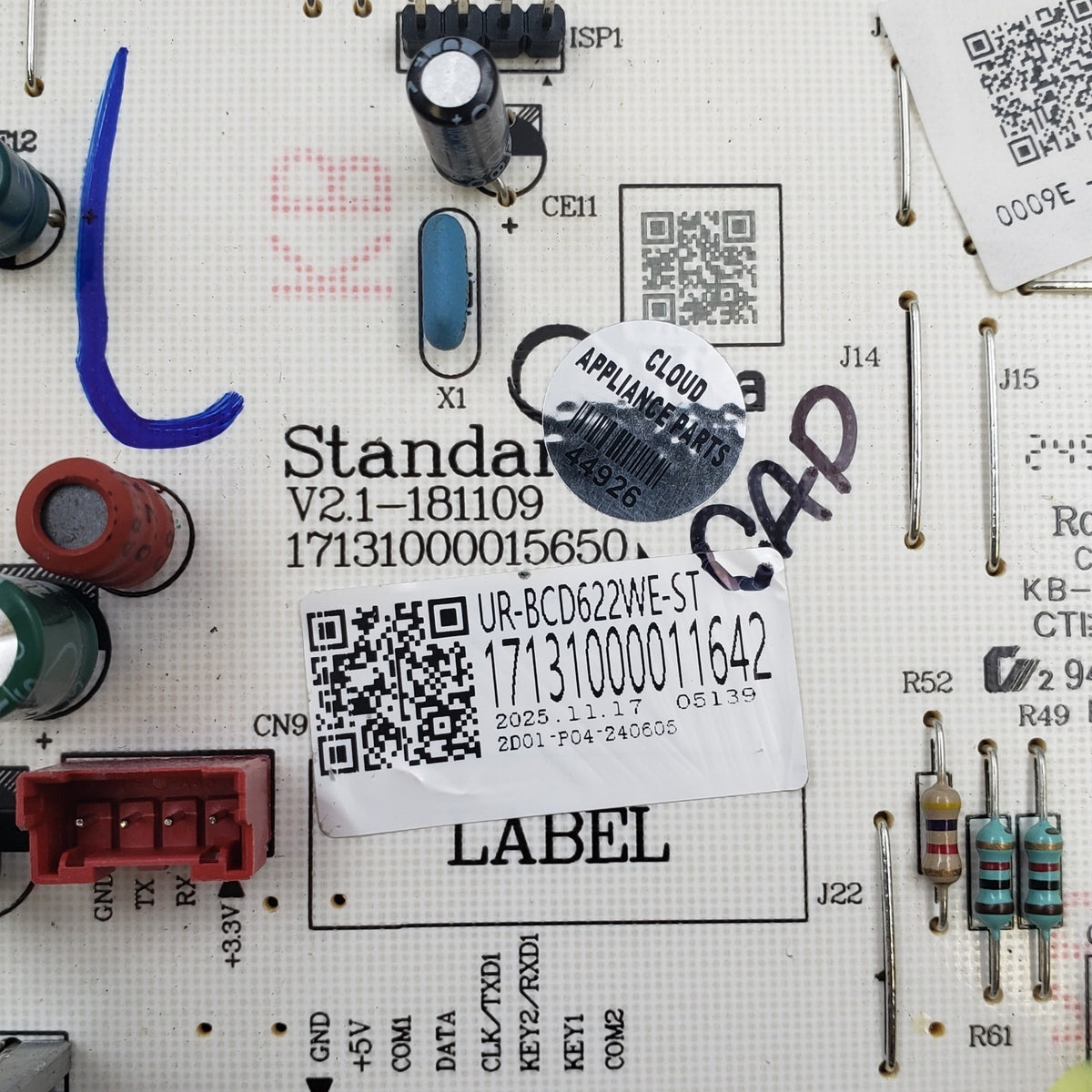 MIDEA OEM Fridge Control Board 17131000011642 *Same Day Ship & 60 Days Warranty*