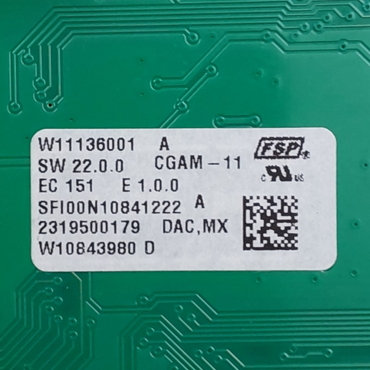 Whirlpool Genuine Range Control Board W11136001 Same Day Ship & 60 Days Warranty