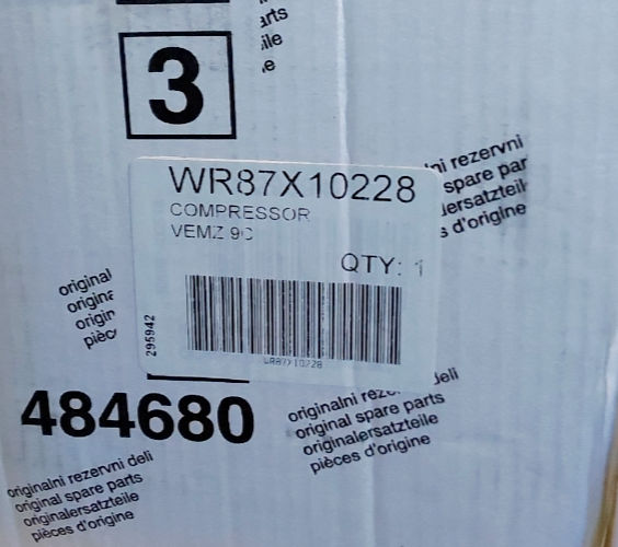 New GE Refrigerator Compressor WR87X10228 *Same Day Shipping & 60 Days Warranty*