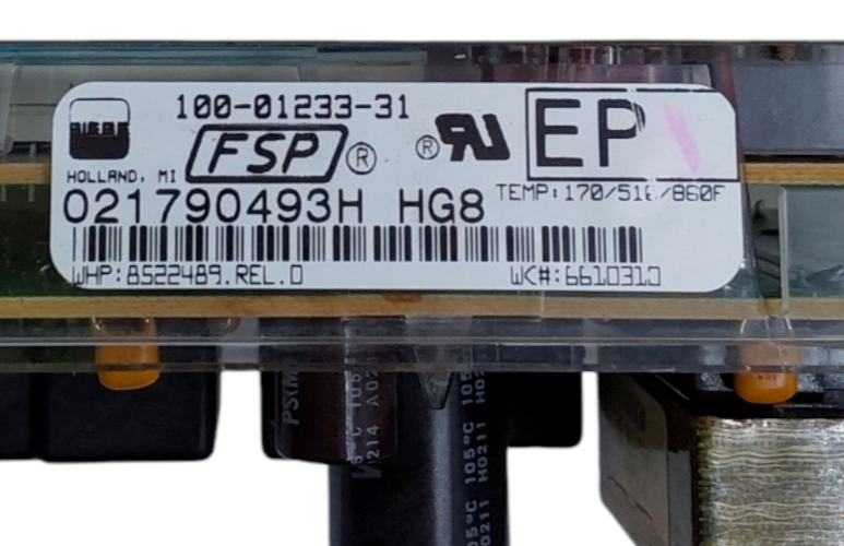Genuine Whirlpool Range Control Board 8522489 *Same Day Ship & 60 Days Warranty*