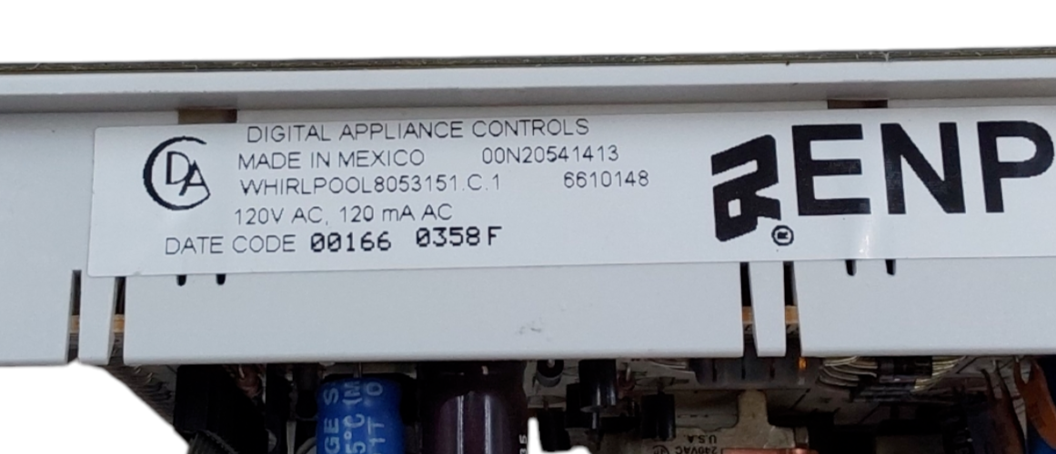 Genuine Whirlpool Range Control Board 6610148 Same Day Ship & 60 Days Warranty**