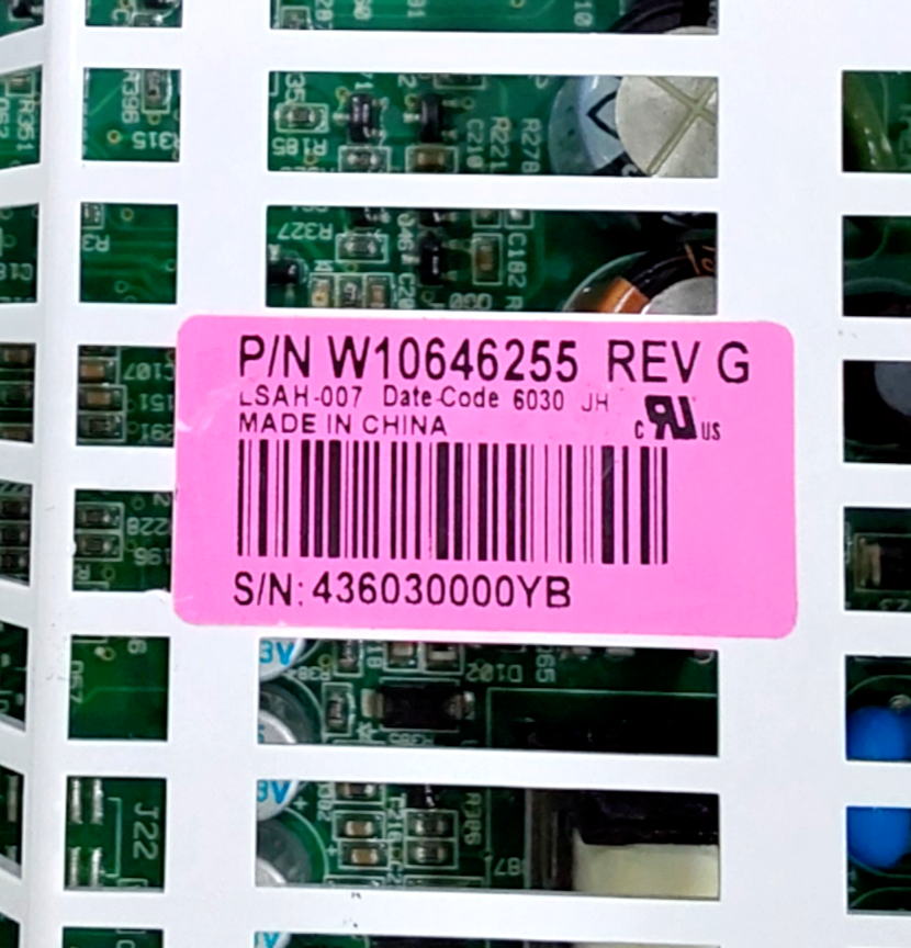 Genuine Whirlpool Dryer Control Board W10646255 Same Day Ship & 60 Days Warranty