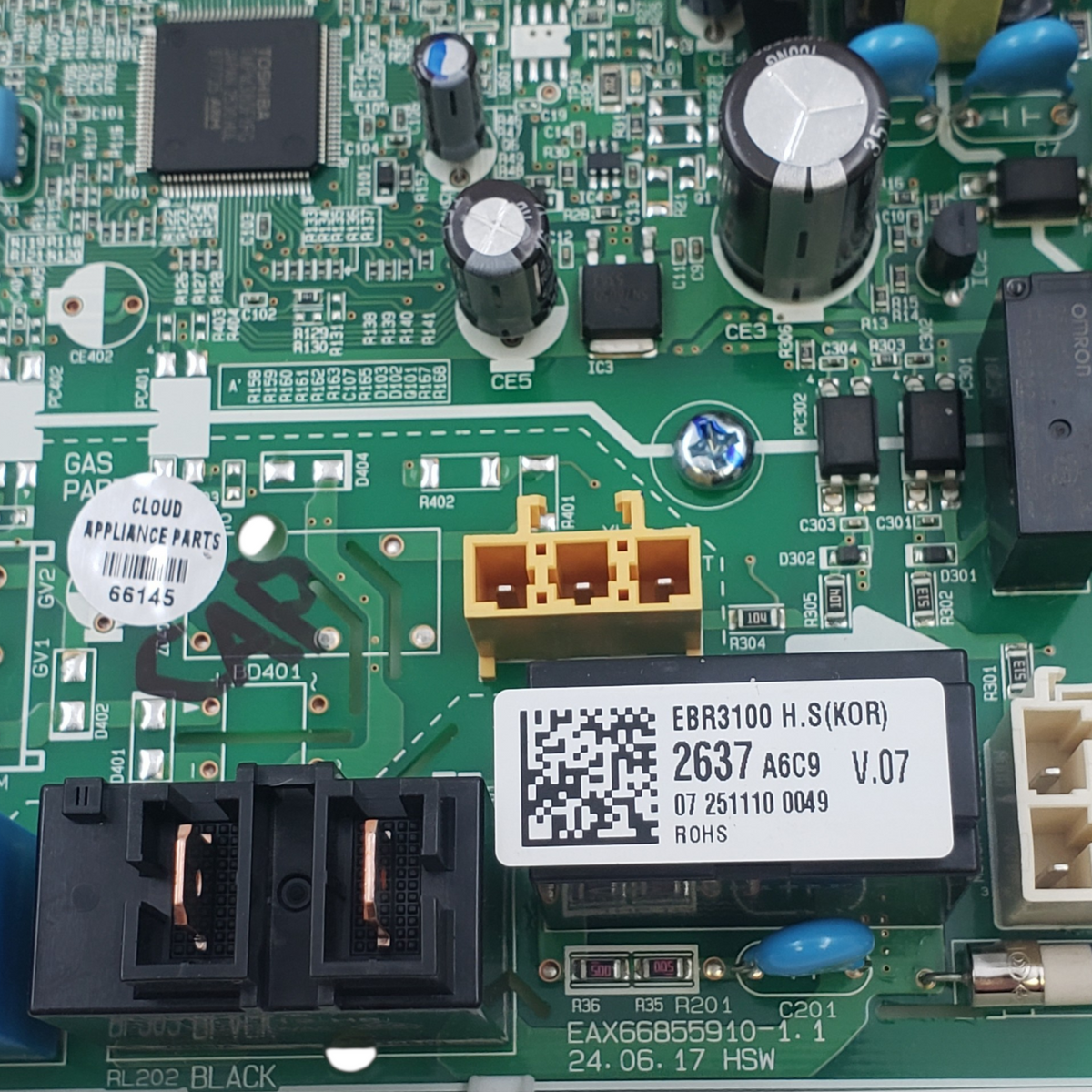 LG New Dryer Control Board EBR31002637  **Same Day Shipping & 60 Days Warranty**