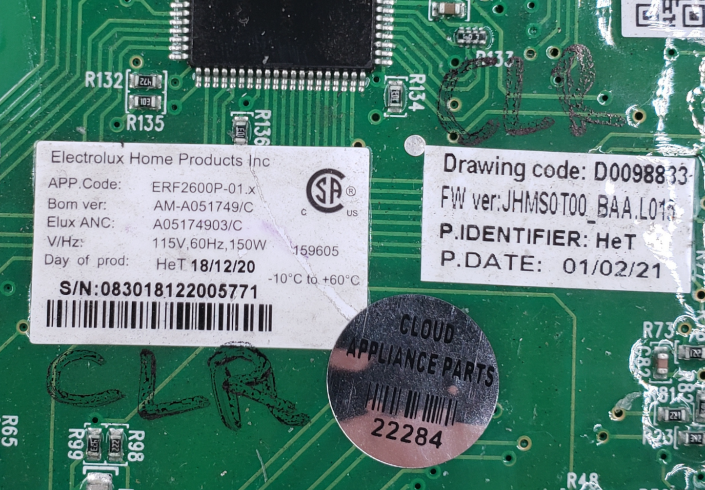 OEM Frigidaire Refrigerator Control A05174903 Same Day Ship & *60 Days Warranty*