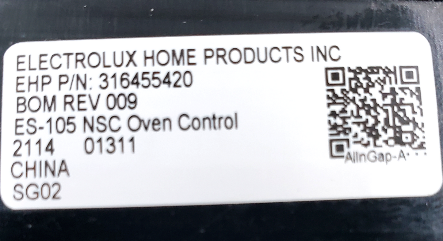 Genuine Frigidaire Range Control 316455420 *Same Day Shipping & 60 Days Warranty