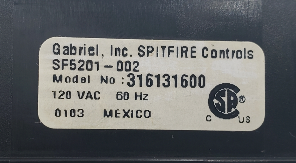 Genuine Frigidaire Range Control 316131600 Same Day Shipping & 60 Days Warranty*
