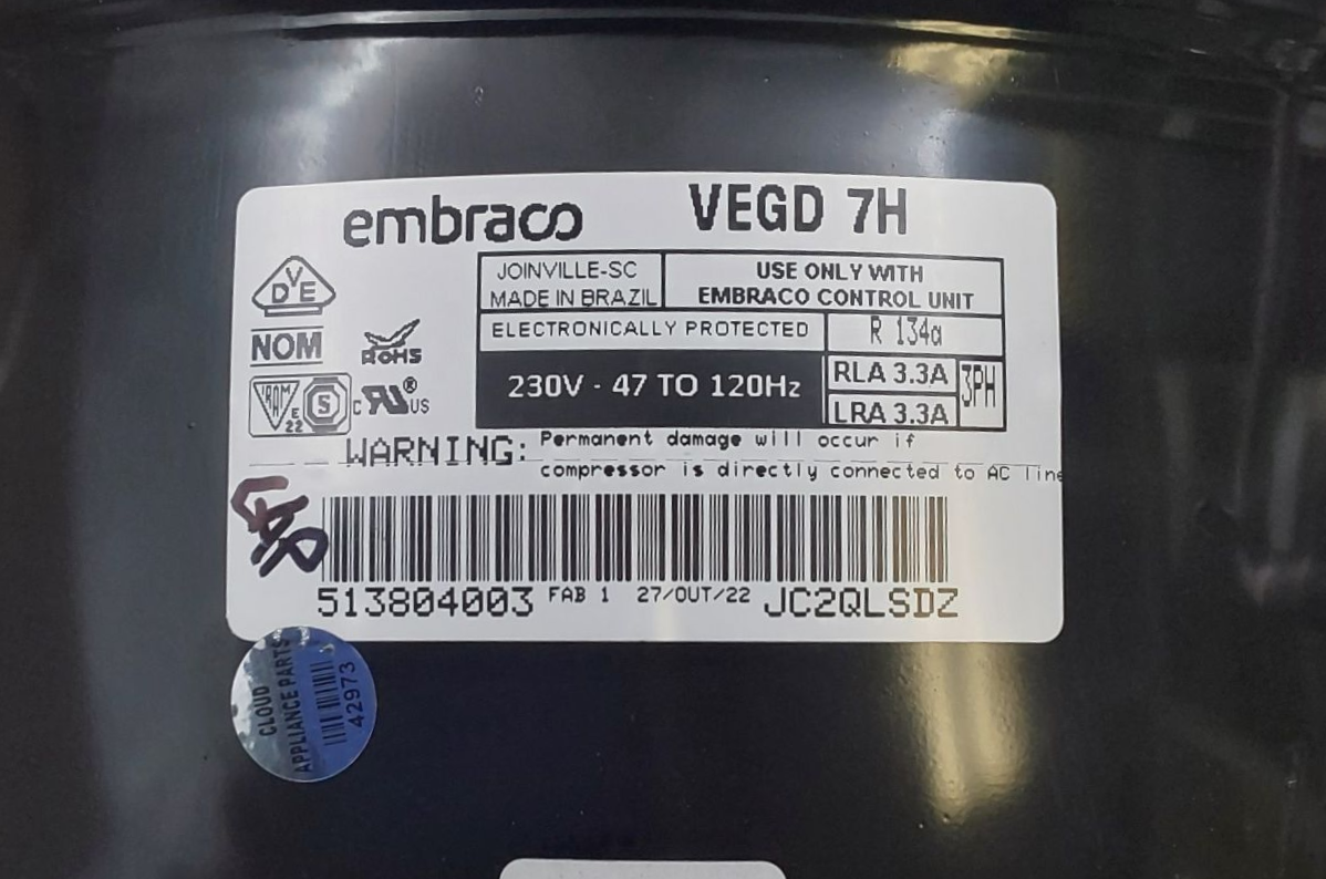 GE New Fridge Compressor Assembly WR87X24135 **Same Day Ship & 60 Days Warranty*