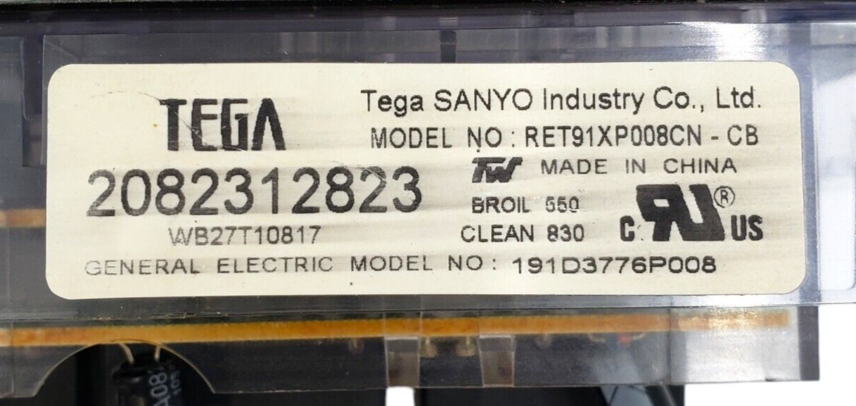 Genuine GE Range Control Board 191D3776P008 Same Day Shipping & 60 Days Warranty