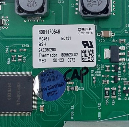 Bosch New Range Control Board 8001170546 **Same Day Shipping & 60 Days Warranty*