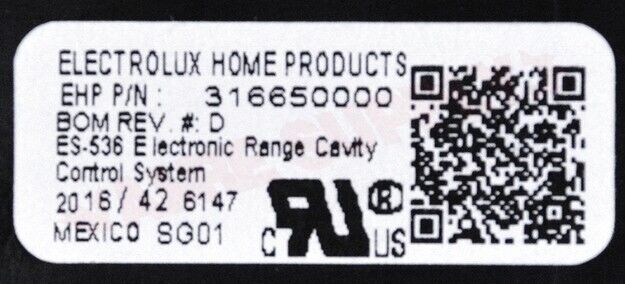 Genuine Frigidaire Oven Control Board 316650000 Same Day Ship & 60 Days Warranty
