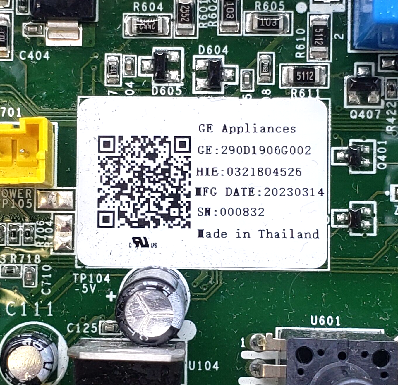 New GE Washer Main Control Board 290D1906G002 *Same Day Ship & 60 Days Warranty*