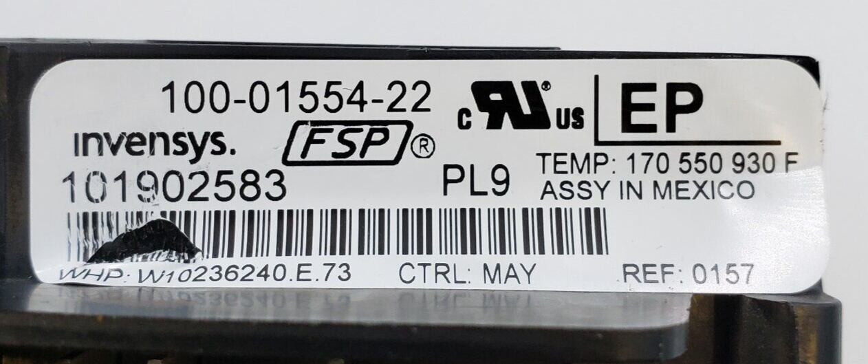 Genuine Whirlpool Range Control Board W10236240 Same Day Ship & 60 Days Warranty