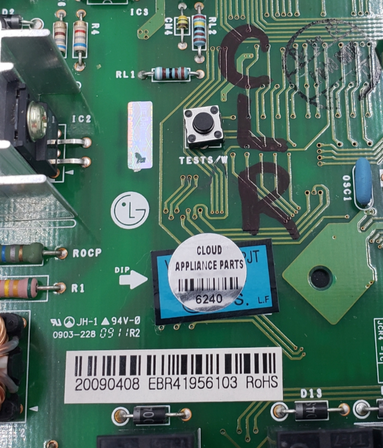 Genuine LG Refrigerator Control EBR41956103 Same Day Shipping & 60 Days Warranty
