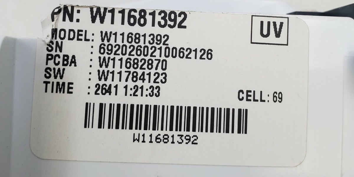 Whirlpool OEM Washer Control Board W11681392 *Same Day Ship & 60 Days Warranty**