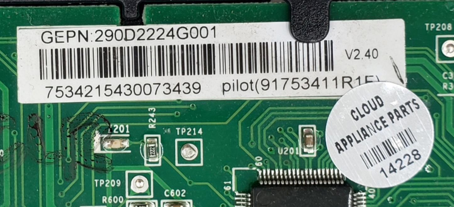 Genuine GE Washer Control Board 290D2224G001 **Same Day Ship & 60 Days Warranty*