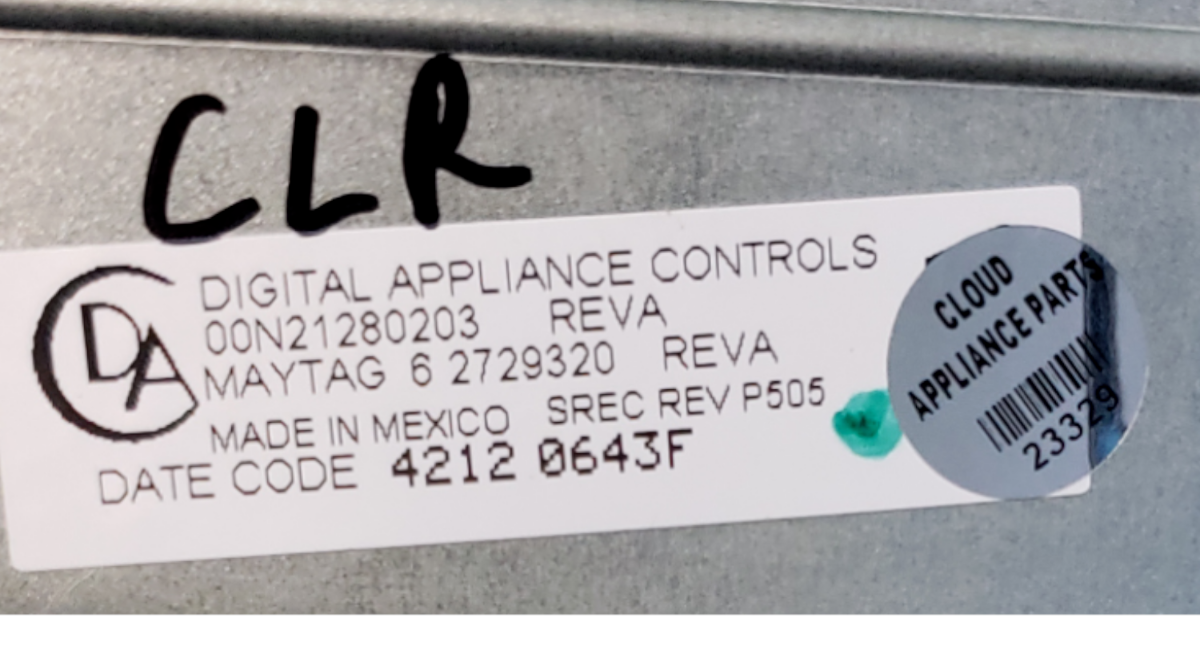 Genuine Whirlpool Washer Control Board 62729320 Same Day Ship & 60 Days Warranty