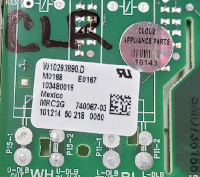 Genuine Whirlpool Oven Control Board W10293890 *Same Day Ship & 60 Days Warranty