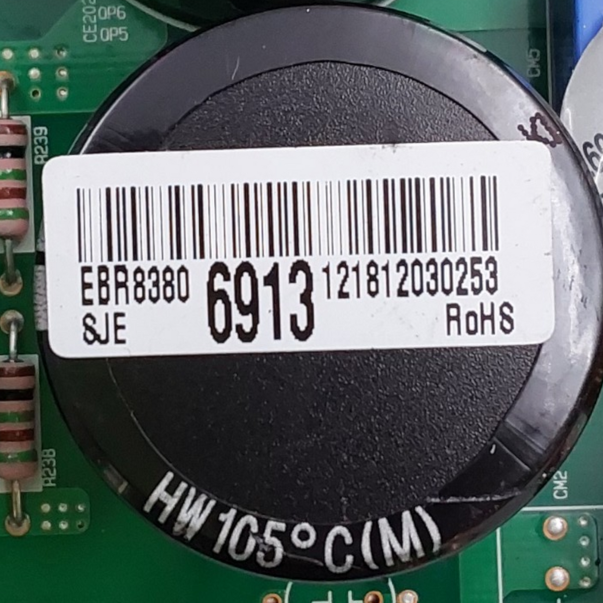 LG Genuine Fridge Control Board EBR83806913 Same Day Shipping & 60 Days Warranty