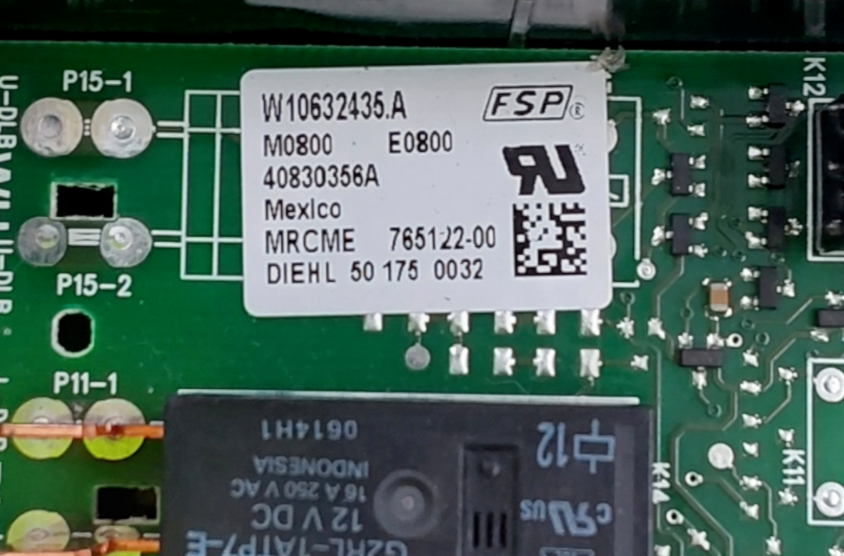 Genuine Whirlpool Range Control Board W10632435 Same Day Ship & 60 Days Warranty
