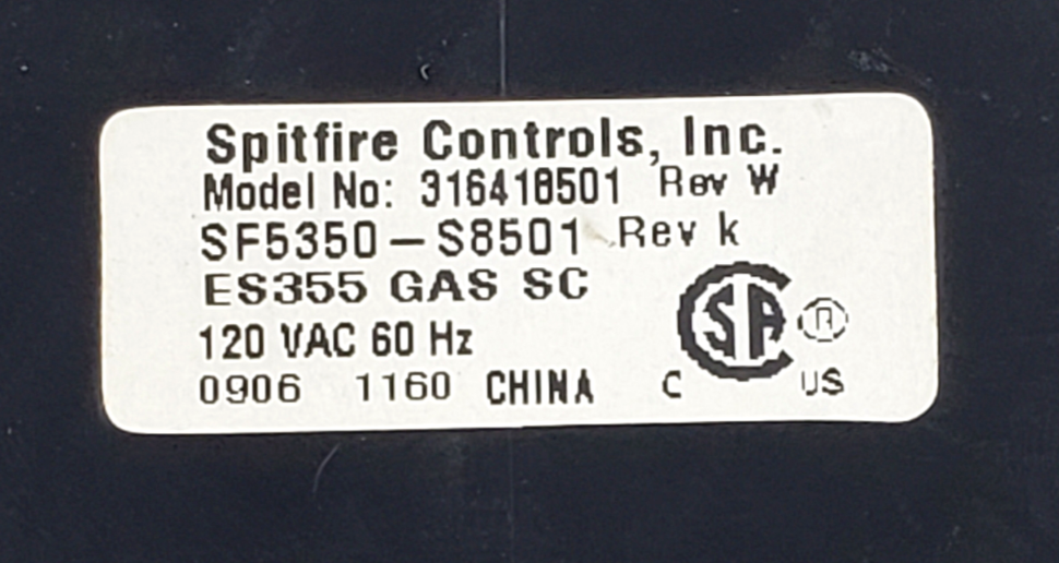 Genuine Frigidaire Range Control 316418501 Same Day Shipping & 60 Days Warranty*