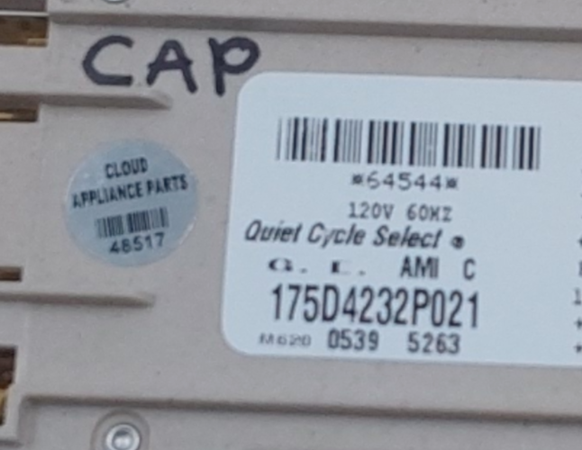Genuine GE Washer Timer Assy 175D4232P021 Same Day Shipping & 60 Days Warranty**