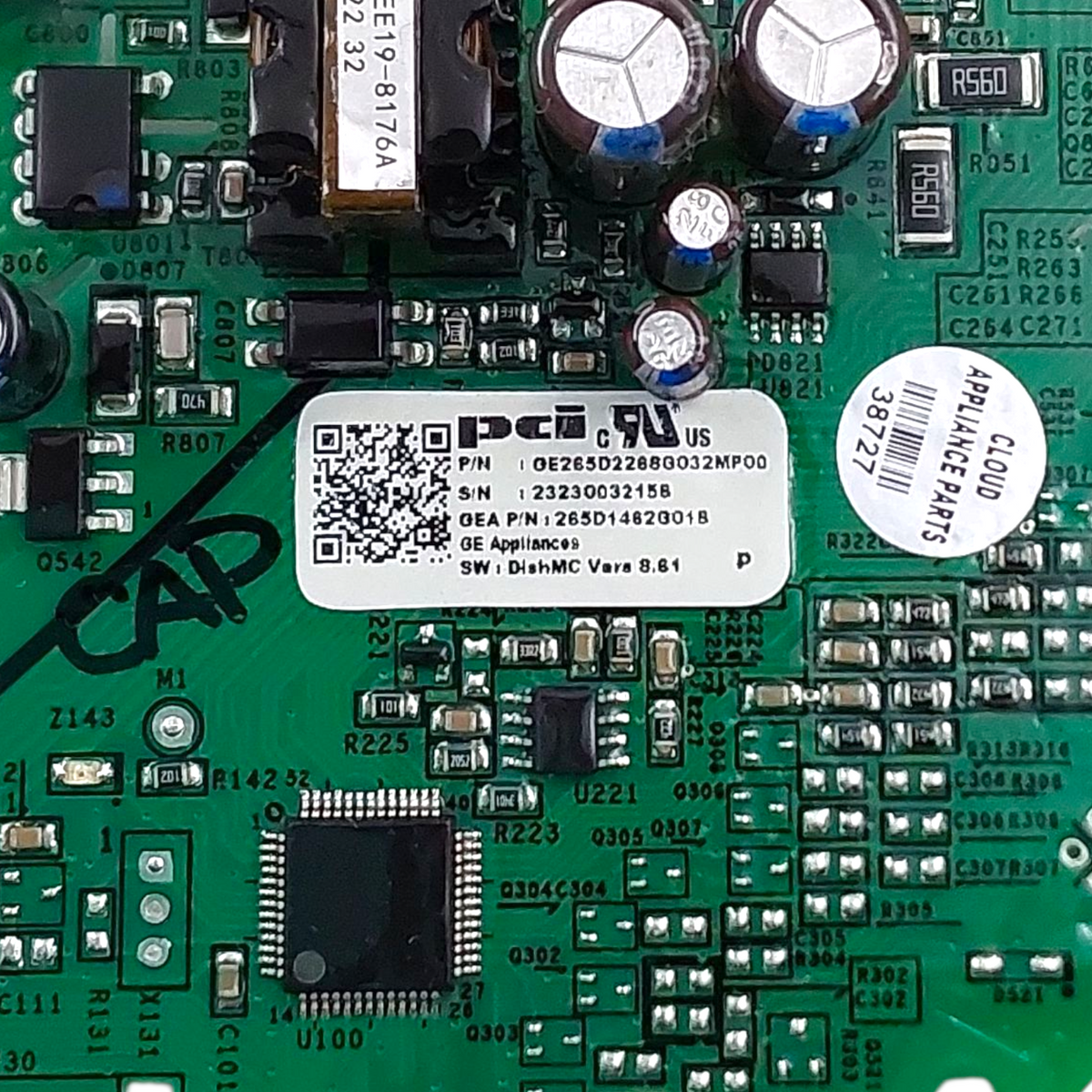 OEM GE Dishwasher Control Board 265D1462G018  *Same Day Ship & 60 Days Warranty*