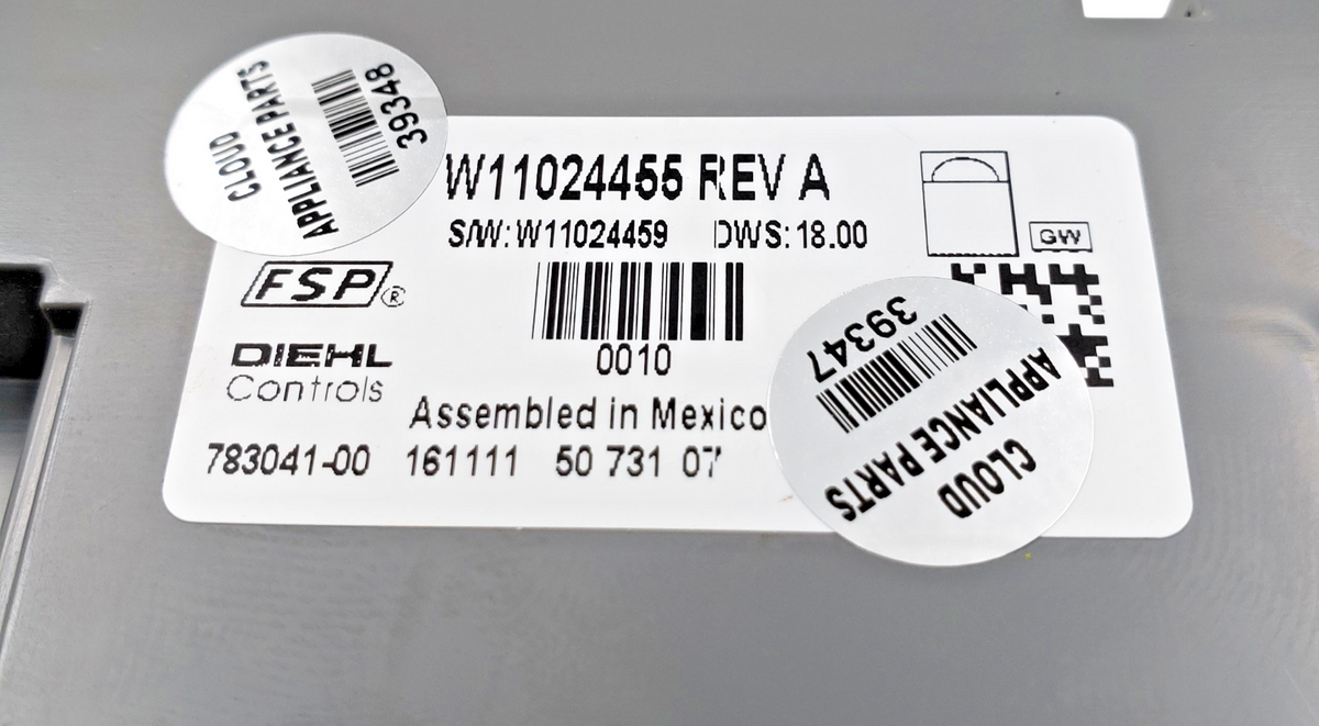 Genuine Whirlpool Dishwasher C Board W11024455 Same Day Ship & 60 Days Warranty*