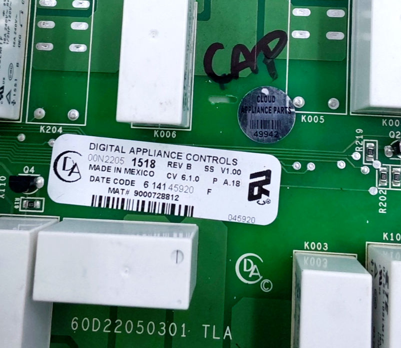 Genuine Maytag Washer Control Board 00N22051518 Same Day Ship & 60 Days Warranty