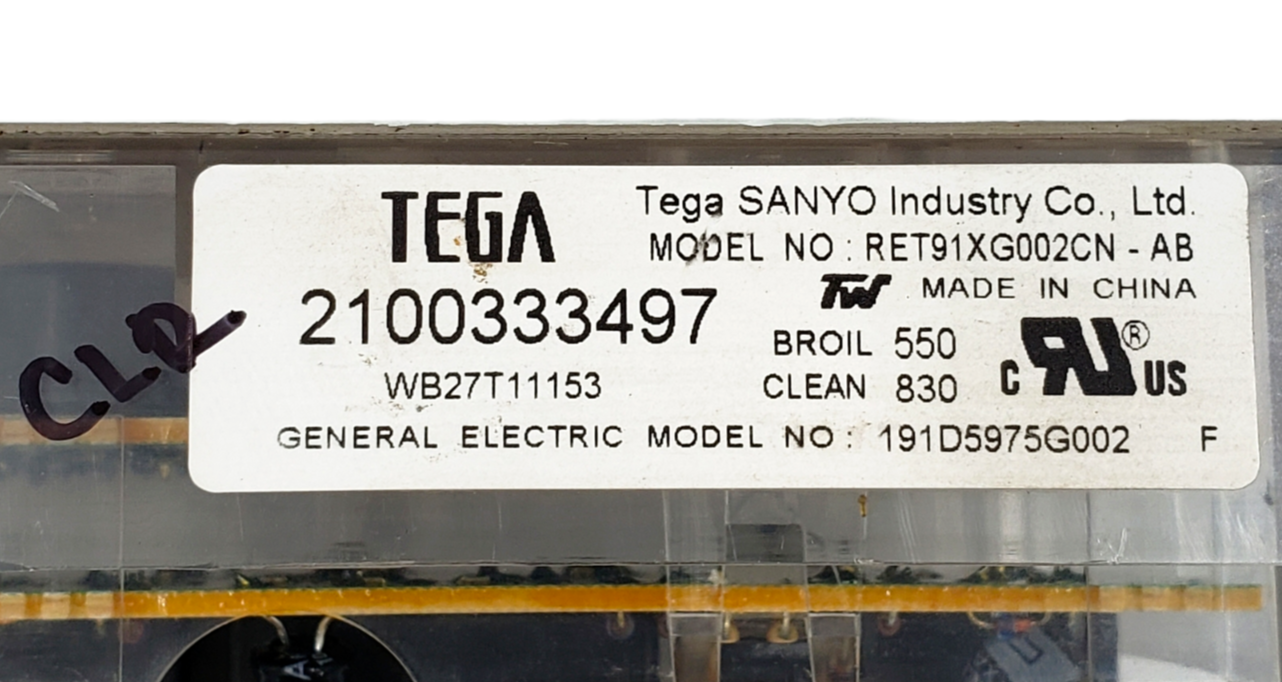 Genuine GE Range Control Board 191D5975G002 Same Day Shipping & 60 Days Warranty